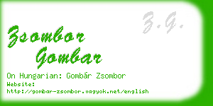 zsombor gombar business card